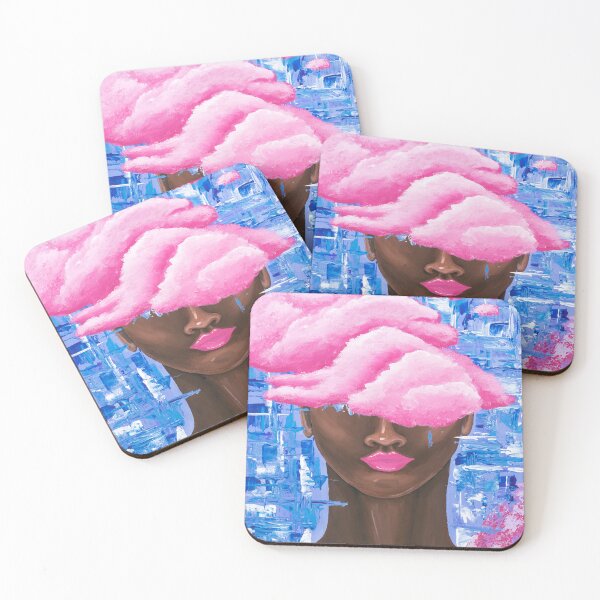 Item preview, “Head in the Clouds” portrait abstract, cloud, mountains designed and sold by emmalyonsart.