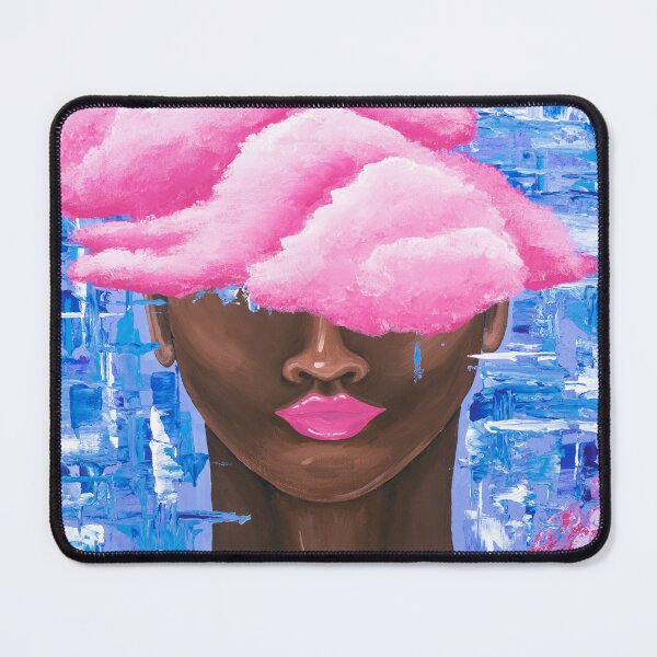 Item preview, “Head in the Clouds” portrait abstract, cloud, mountains designed and sold by emmalyonsart.