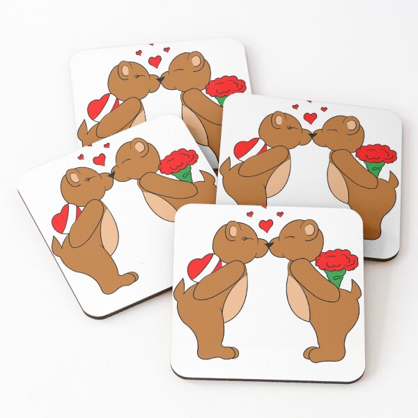 Item preview, Adorable Bear Couple – Perfect Valentines & Anniversary Love Gift designed and sold by DLawsonDesigns.