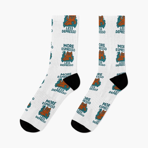 Item preview, Coffee Addict Cat Lover Tee – More Espresso Less Depresso Grunge Style Classic T-Shirt designed and sold by inkfluenceart.