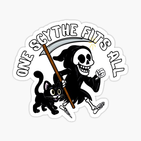 Item preview, One Scythe Fits All designed and sold by Kate Miller Illustrator.