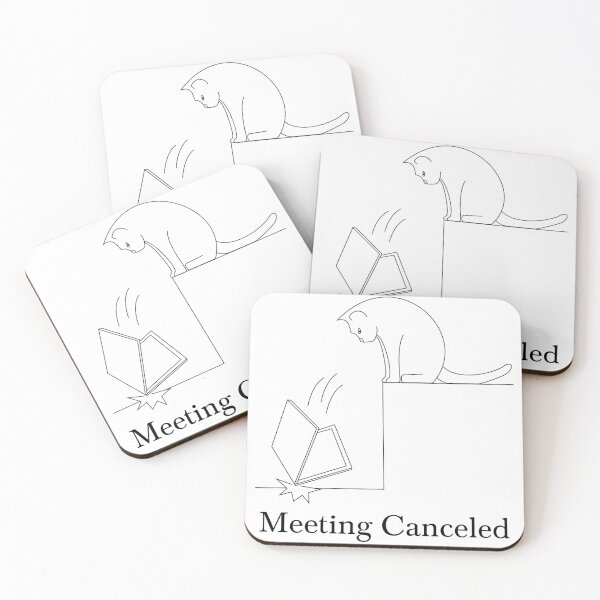Item preview, The Purr-fect Excuse (Meeting Canceled) designed and sold by SMSartstudios.