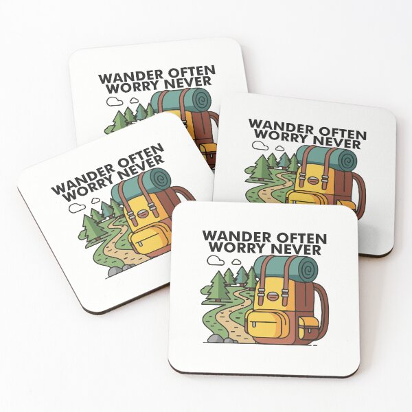 Item preview, Wander Often Worry Never, Hiking Adventure designed and sold by FlashCraft Design.