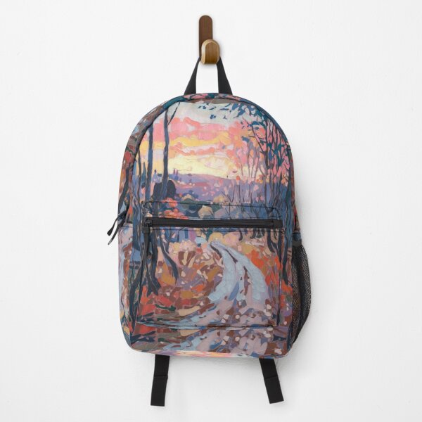 Item preview, Golden Hour Path | Impressionist French Countryside Landscape with Trees and Shadows designed and sold by CARRAANN.