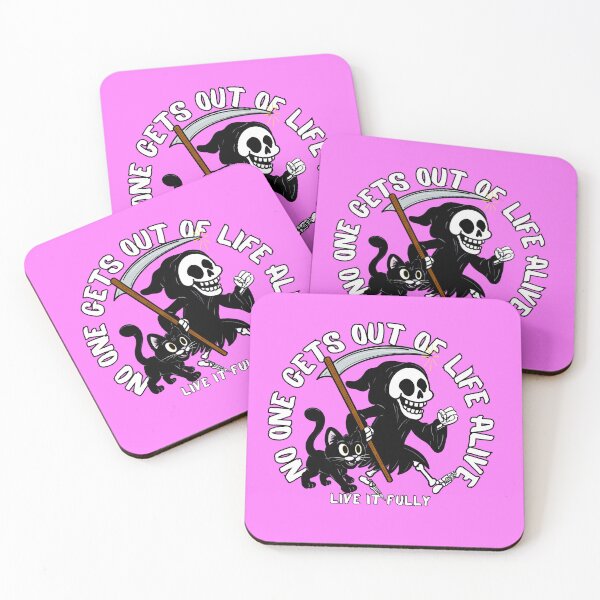 Item preview, No One Gets Out Of Life Alive: Live It Fully designed and sold by Kate Miller Illustrator.