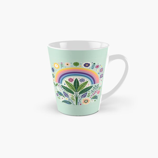 Item preview, Bird of Paradise Leaf Rainbow Vibrant Tropical Display - Scandinavian Folk Art by heidiannemorris © designed and sold by FOLK ART FUSION by heidiannemorris.