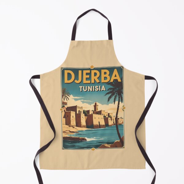 Item preview, A Vintage Illustration of Djerba - Tunisia designed and sold by GoodOldVintage.