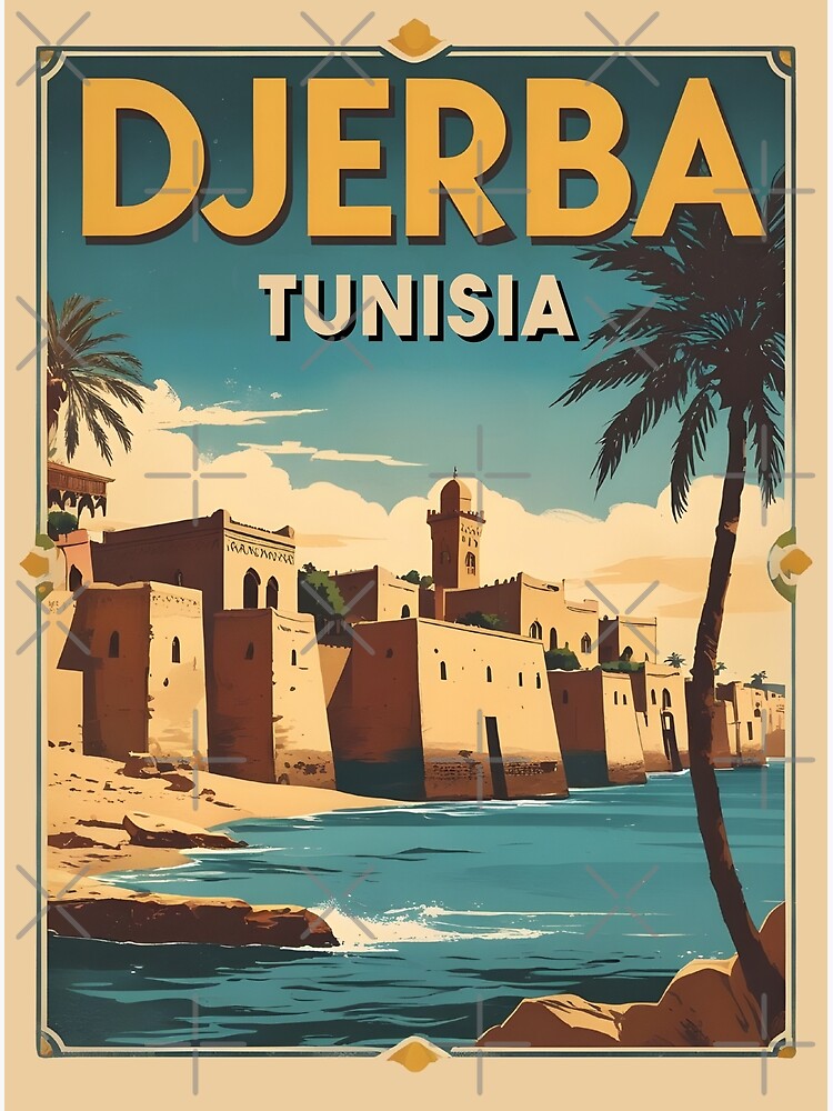 Poster Rétro – Sté Maritime Tunisie, Reproduction, Art Brut, Navire