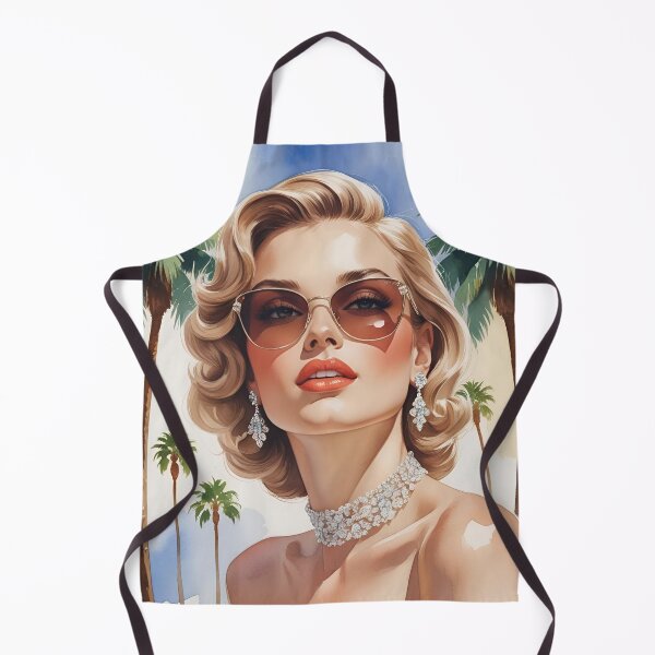 Item preview, Poolside Pearl Glamour – Palm Springs Retro Elegance designed and sold by RosieKingArt.