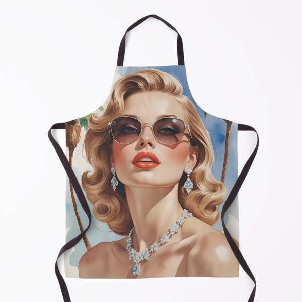Item preview, Vintage Grace – Palm Springs Fashion Icon designed and sold by RosieKingArt.