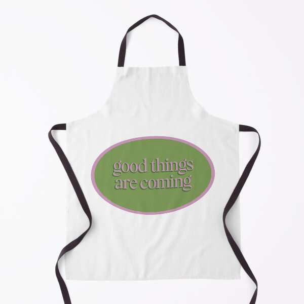 Item preview, Pink and Green Oval Good Things Are Coming designed and sold by RosesVisuals.