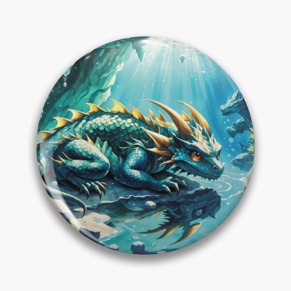 Item preview, Baby Water Dragon in Hidden Grotto designed and sold by Crysta-Healing.