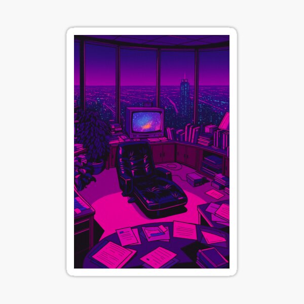 Artikel-Vorschau von das Büro / VAPORWAVE / SYNTHWAVE / ÄSTHETISCH, designt und verkauft von SbrenArt.