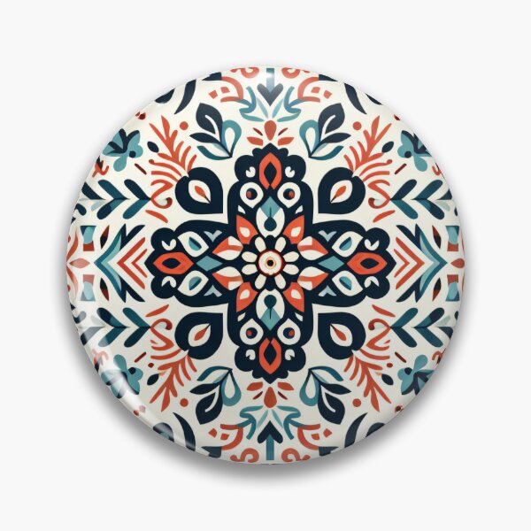 Item preview, Folk Art Pattern Intricate Botanical Motifs - Scandinavian Folk Art by heidiannemorris © designed and sold by FOLK ART FUSION by heidiannemorris.