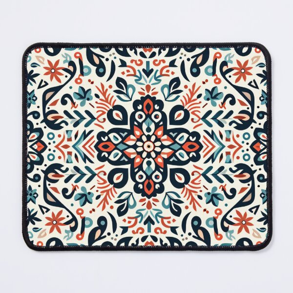 Item preview, Folk Art Pattern Intricate Botanical Motifs - Scandinavian Folk Art by heidiannemorris © designed and sold by FOLK ART FUSION by heidiannemorris.