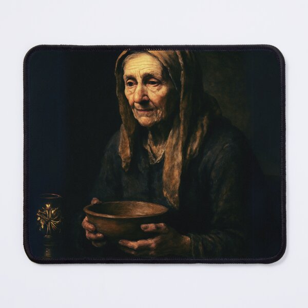 Item preview, Elderly Woman with Earthenware Bowl designed and sold by Rue Market.