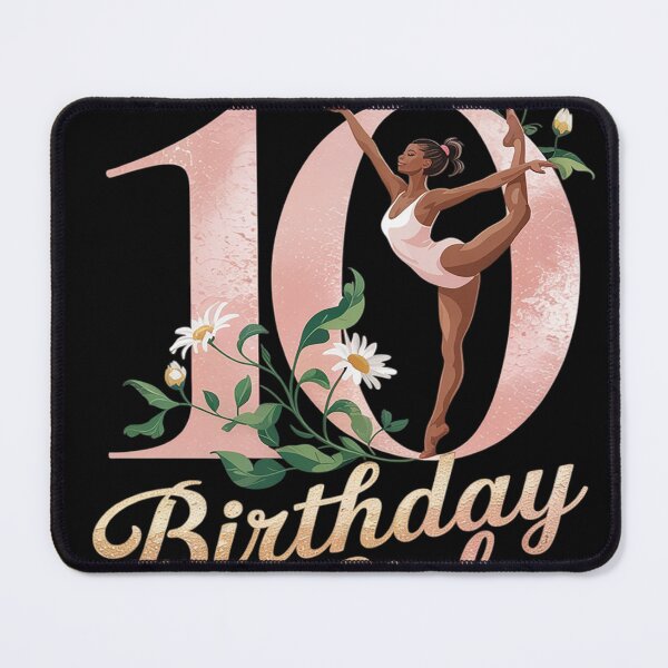 Item preview, 10th Birthday Girl Dance or Gymnastics Boho Double designed and sold by MAKOPOKOShop.