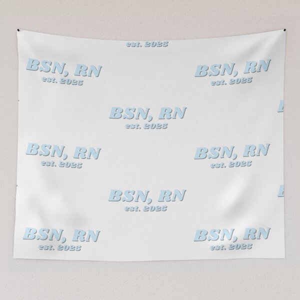 Item preview, BSN, RN Light Blue- est. 2025 designed and sold by CSdoodles.