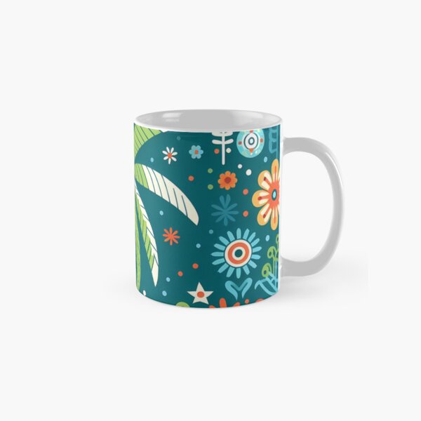 Item preview, Tropical Paradise Palm Tree - Scandinavian Folk Art by heidiannemorris © designed and sold by FOLK ART FUSION by heidiannemorris.