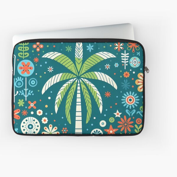 Item preview, Tropical Paradise Palm Tree - Scandinavian Folk Art by heidiannemorris © designed and sold by FOLK ART FUSION by heidiannemorris.