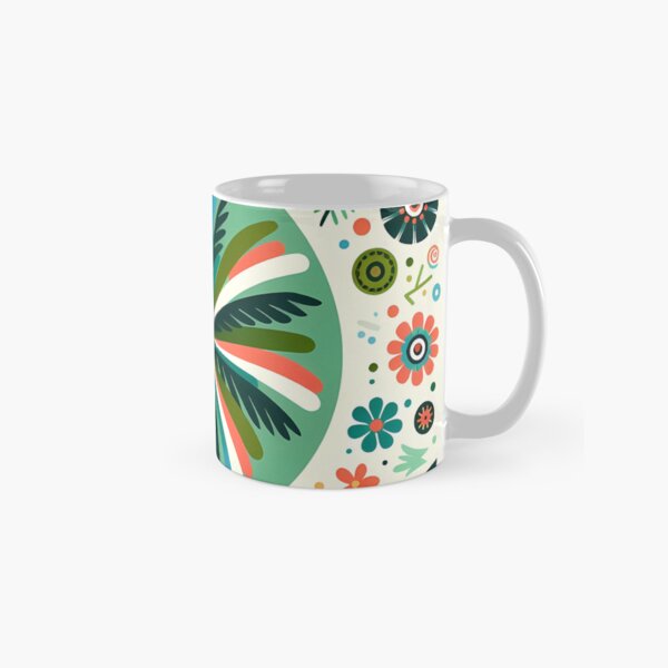 Item preview, Palm Tree Vibrant Botanical Display - Scandinavian Folk Art by heidiannemorris © designed and sold by FOLK ART FUSION by heidiannemorris.