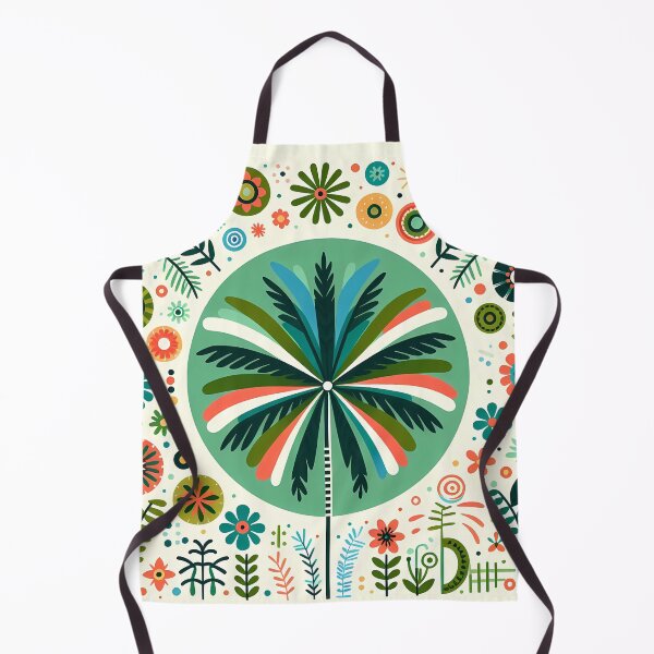 Item preview, Palm Tree Vibrant Botanical Display - Scandinavian Folk Art by heidiannemorris © designed and sold by FOLK ART FUSION by heidiannemorris.