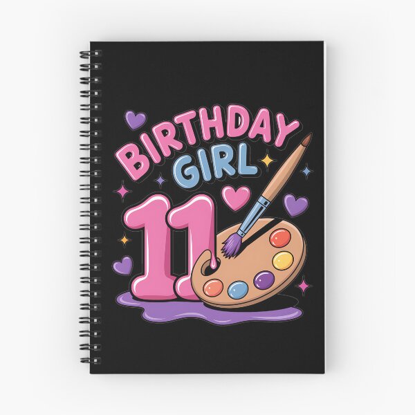 Item preview, 11th Birthday, Girl 11 Years, Painting Art, Number 11 designed and sold by MAKOPOKOShop.