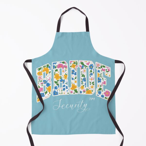 Item preview, Bride Security – Retro Floral Wedding Party Design designed and sold by Honominu.