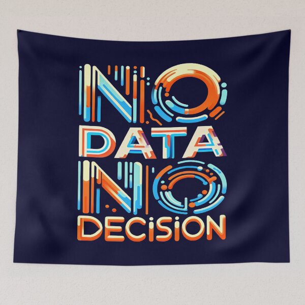 Item preview, No Data No Decision, typography designed and sold by maxmaj.
