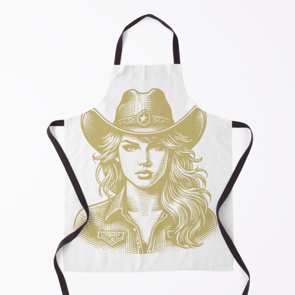 Item preview, Vintage Cowgirl Line Art - Western Americana Style designed and sold by MH Digital Studio .