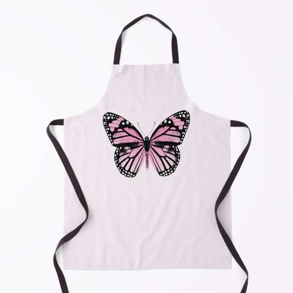 Monarch Butterfly | Butterflies | Insects | Wings | Nature | Pink, Black and White | Apron