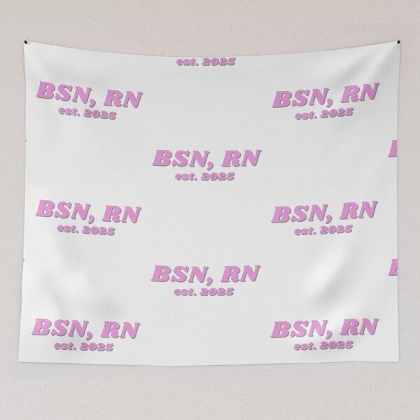 Item preview, BSN, RN Dark Pink- est. 2025 designed and sold by CSdoodles.