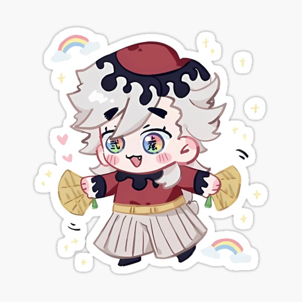 Item preview, The demon cute douma sticker designed and sold by abriellaStudios.