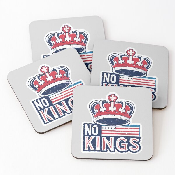 Item preview, No Kings - Flag and Crown designed and sold by LewpyG.