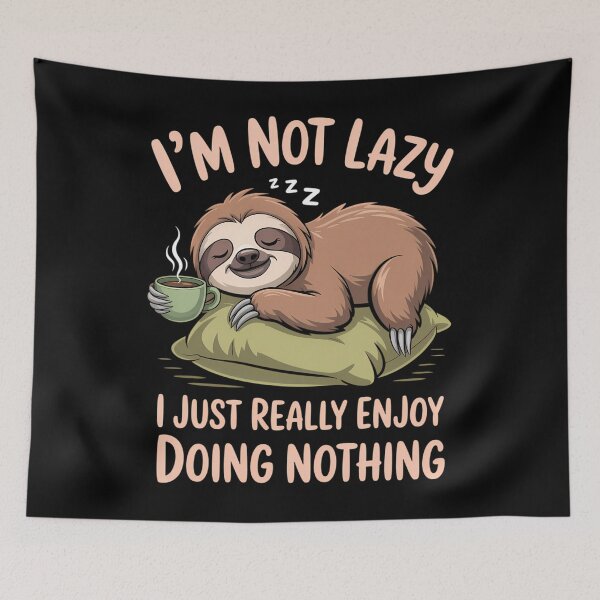 Item preview, I'm Not Lazy I Just Really Enjoy Doing Nothing Coffee Sloth designed and sold by brynatshop.