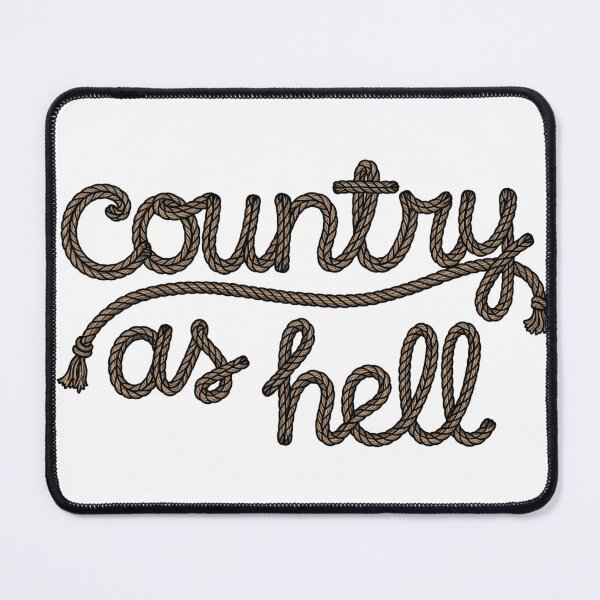 Item preview, Country As Hell - Western Rope Script designed and sold by CampfireSupplyCo.