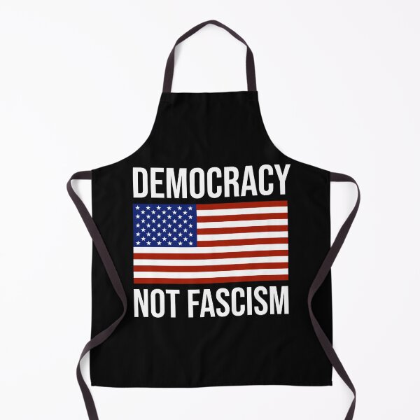 Item preview, Democracy not fascism flag design designed and sold by Rachel the Artist .