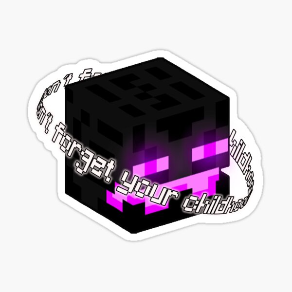 Vista previa del artículo con la obra «No olvides tu infancia-Diseño Minecraft Enderman», diseñado y vendido por israelsureda.