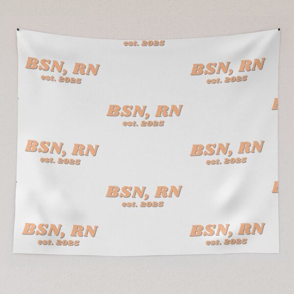 Item preview, BSN, RN Orange- est. 2025 designed and sold by CSdoodles.