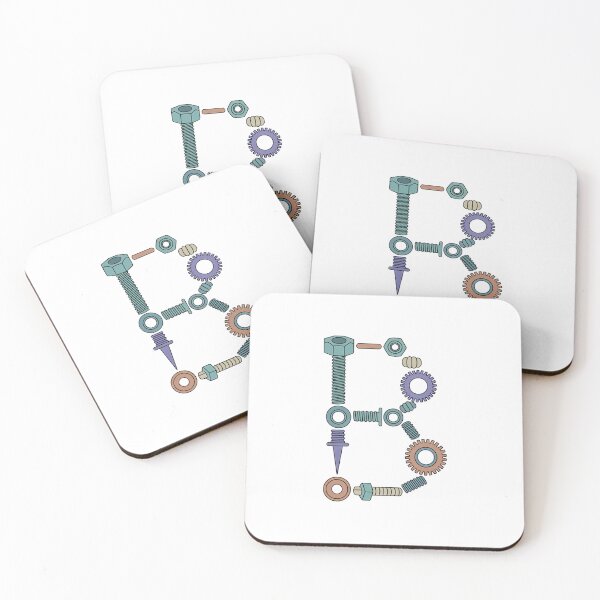 Item preview, Monogram Steampunk B designed and sold by Interrupt Art.