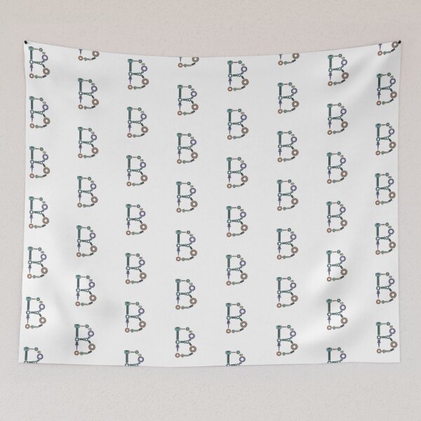 Item preview, Monogram Steampunk B designed and sold by Interrupt Art.