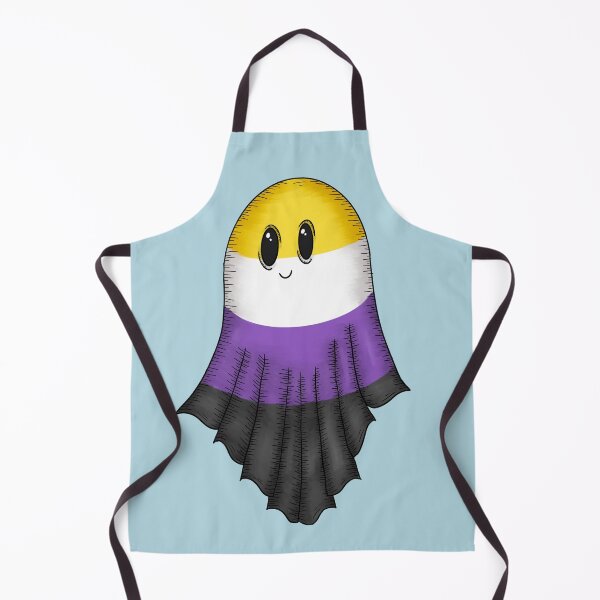 Item preview, Non-Binary Pride Ghost designed and sold by WrensDgtDesigns.