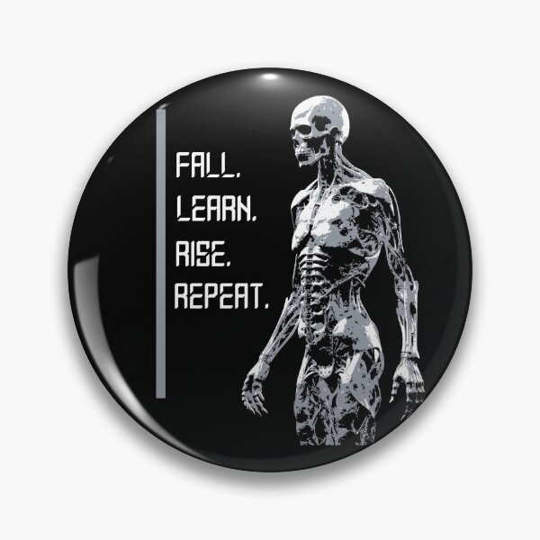 Item preview, Fall. Learn. Rise. Repeat – Human Anatomy Art T Shirt designed and sold by MIDORIDRIP.