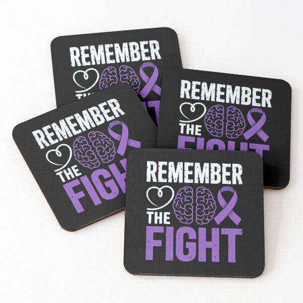 Item preview, Remember the Fight Brain Purple Ribbon Awareness designed and sold by Taans-Creation.