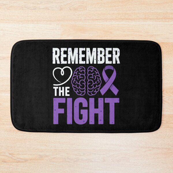 Item preview, Remember the Fight Brain Purple Ribbon Awareness designed and sold by Taans-Creation.