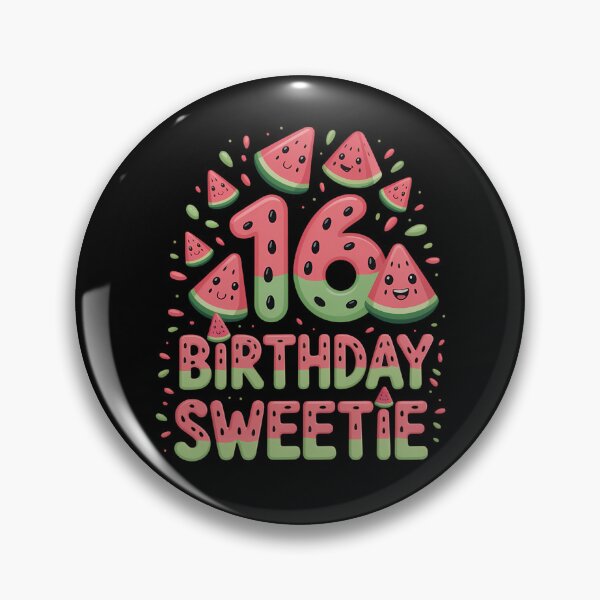 Aperçu de l'œuvre Gâteau à la pastèque 16 ans Joyeux anniversaire à moi créée et vendue par brynatshop.