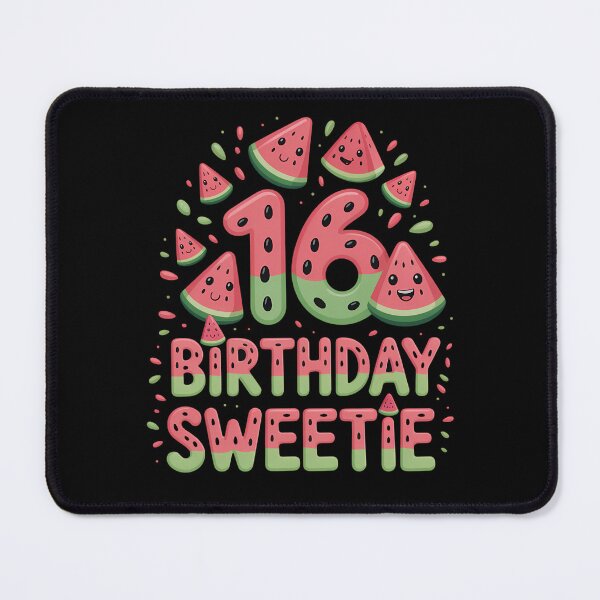 Aperçu de l'œuvre Gâteau à la pastèque 16 ans Joyeux anniversaire à moi créée et vendue par brynatshop.