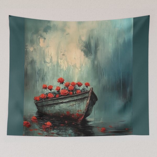 Item preview, Red Roses on a Boat designed and sold by UmagineArts.