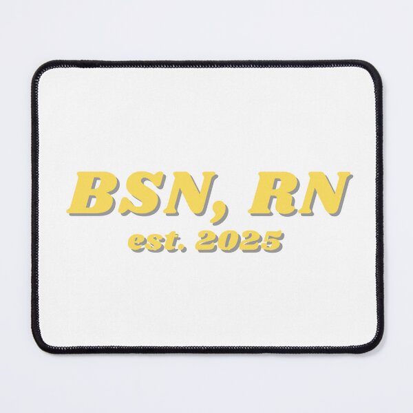 Item preview, BSN, RN Yellow- est. 2025 designed and sold by CSdoodles.