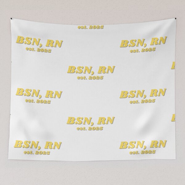 Item preview, BSN, RN Yellow- est. 2025 designed and sold by CSdoodles.